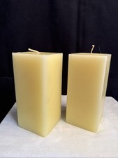 PartyLite Lemongrass 3" x 6" Scented Square Pillar Candle K0691 (2)