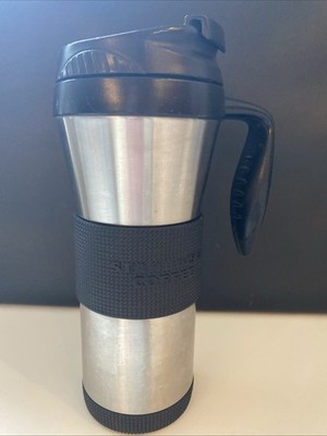 2006 STARBUCKS Stainless Steel Double Walled Tumbler with Rubber Grips