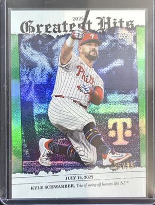 2026 Topps Series 1 Kyle Schwarber GH-16 Green SP Foil #/99 | eBay