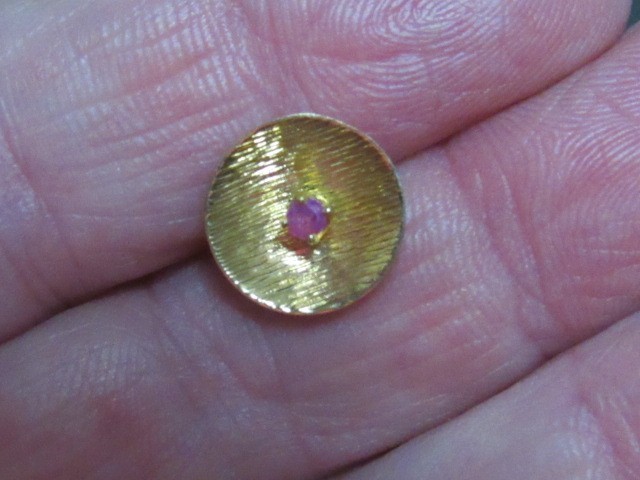 14k ruby pin - image 8