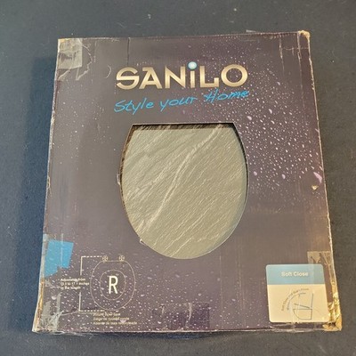 Sanilo Soft Close Toilet Seat ELONGATED Quiet and Slow Close Lid and Seat Str
