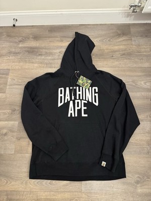 A Bathing Ape NYC Logo Hoodie, Schwarz, XL, Brandneu, UVP 309£