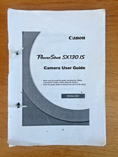 Canon POWERSHOT SX130 IS DIGITAL fotocamera manuale istruzioni proprietario A5