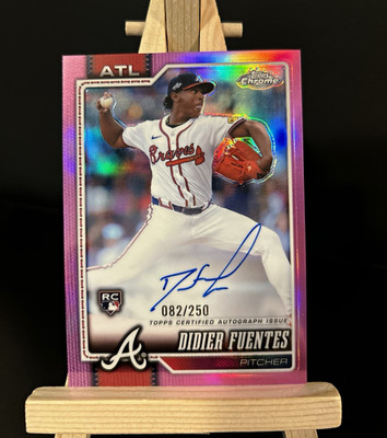 2026 Topps Chrome Didier Fuentes Braves RA-DFU Rookie Auto 082/250