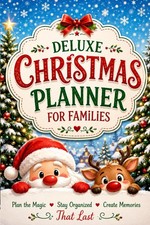 Deluxe Christmas Planner for Families Organizer Gift Menu Budget Tracker