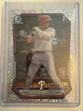 2026 Bowman Anderson Araujo 1st Bowman Speckle Refractor # /299 Phillies BCP-8