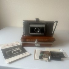 Vintage Polaroid Electric Eye Land Camera Model J66 Case Manual Untested As-Is