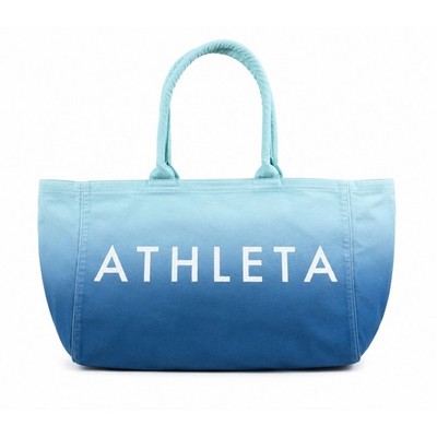 Athleta Ombre Canvas Tote Bag Beach Travel Everyday Carryall Gradient athletic