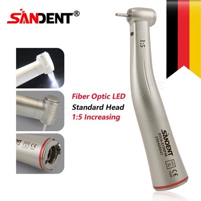 Dental 1:5 Fiber Optic LED Handstück Winkelstück rot CE NSK Style