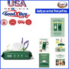 Dog Wipes Hypoallergenic Lavender 100 Count for Grooming Paws Body Butt Derma...