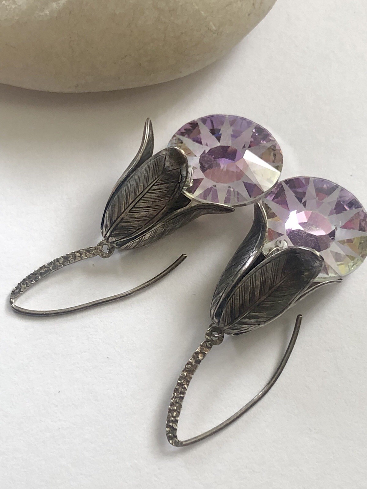 Handmade Beautiful Silver Drop Dangle Earrings, B… - image 8