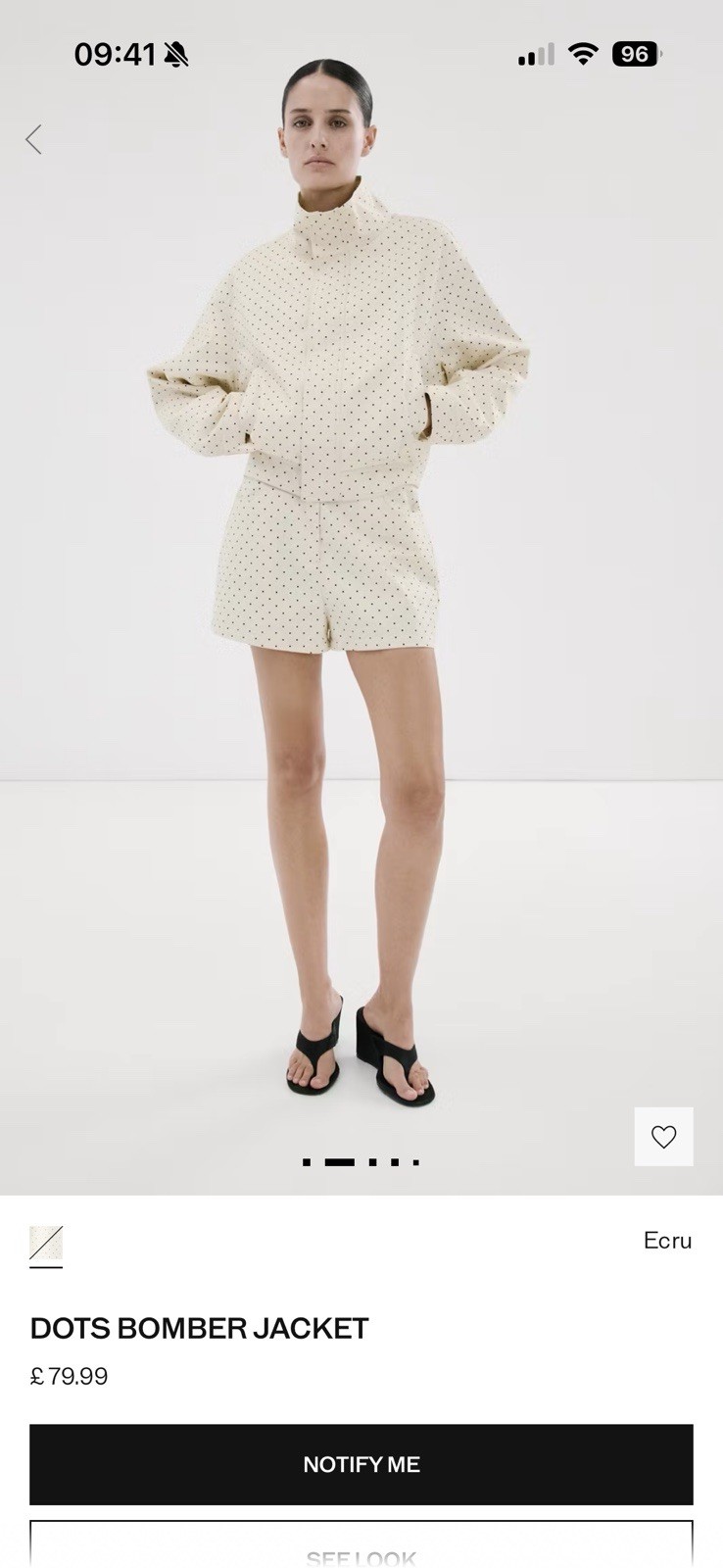 Mango Polka Dot Bomber Jacket Size Small Sold Out Brand New image 2