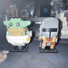 LEGO Star Wars BrickHeadz Mandalorian & Child 75317 Complete Set Grogu