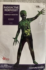 Morph Costumes Radioactive Morphsuit Halloween Youth Boys Size Medium Scary New