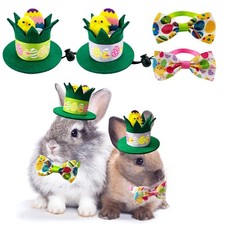 Vehomy Small Pet Easter Day Outfit Costume for Bunny Guinea Pig zzzz-s, Green