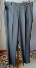 CHAPS BY RALPH LAUREN MEN'S DRESS PANTS OLIVE GREEN 100% PURE NEW WOOL 36W NEW