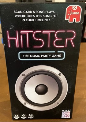 Jumbo HITSTER Music Party Game QR Code Internet Required 2+ Players Ages 16+