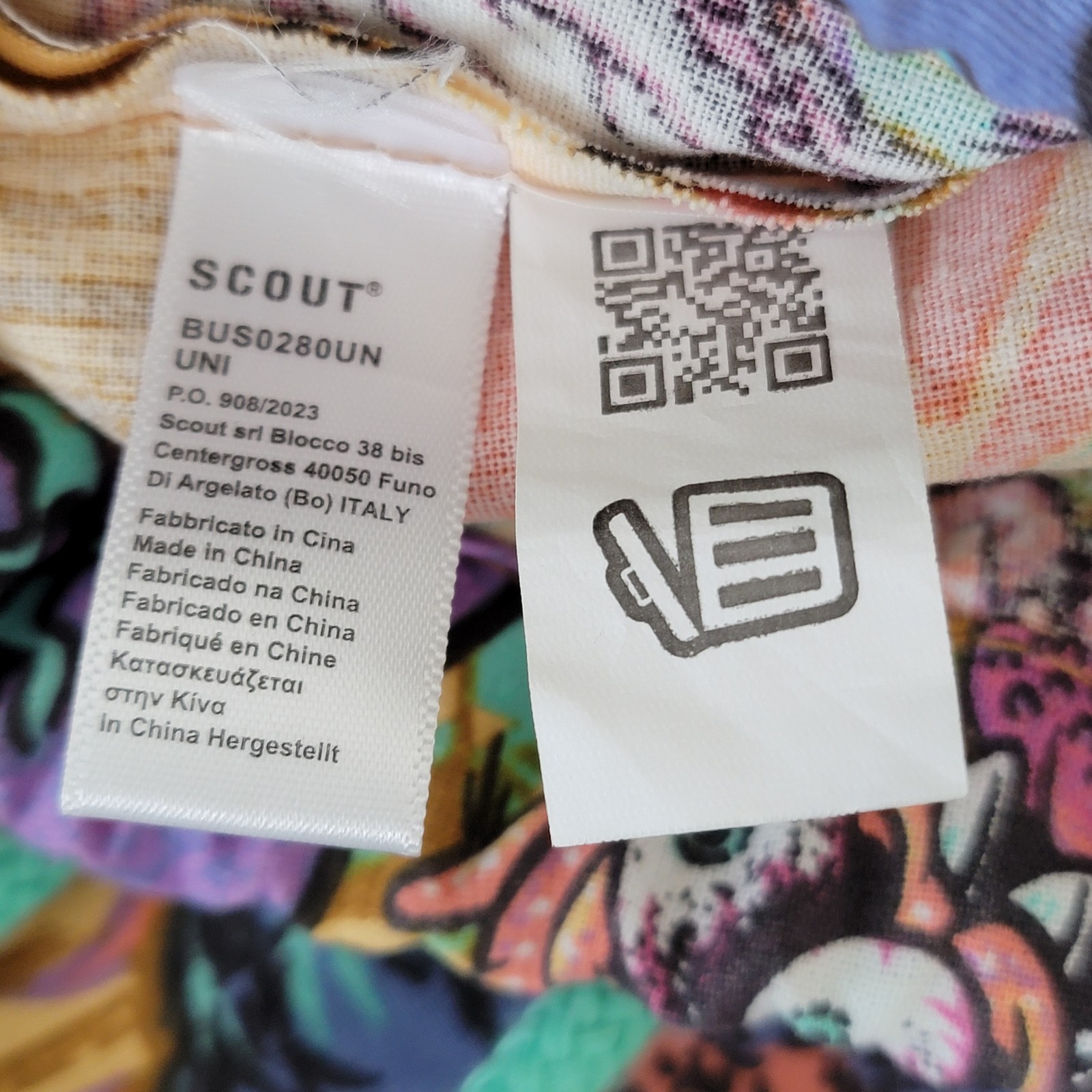 Scout Italy Cinch Drawstring Backpack Psychedelic… - image 14