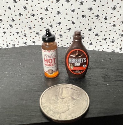 MINI BRANDS FILL THE FRIDGE BOTTLE OF MIKE S HOT HONEY AND HERSHEYS CHOCOLATE