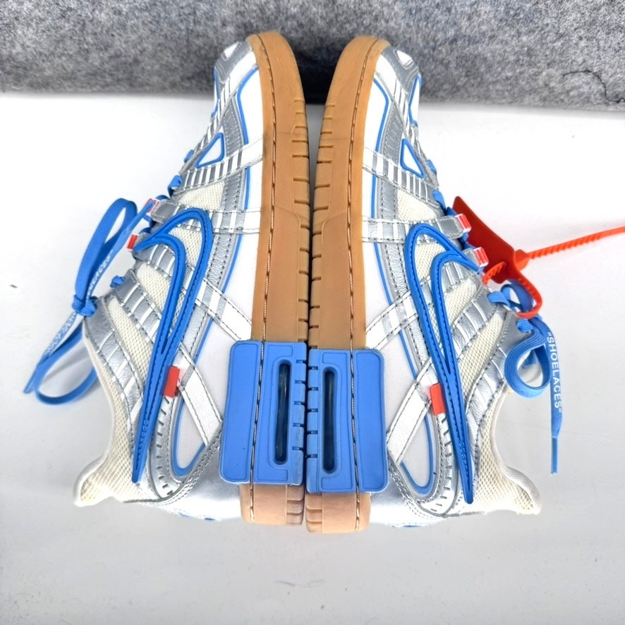 OFF WHITE X NIKE Nike X Off White Air Rubber Dunk "University Blue" sneakers uomo 8 5 autentiche