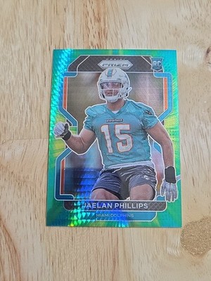 2021 Prizm JAELAN PHILLIPS Hyper Prizm /175 #377 Rookie Dolphins SP