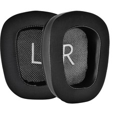 2Pcs L R Protein Leather Headphone Earpads Cushion Cover For Logitech G35 G930