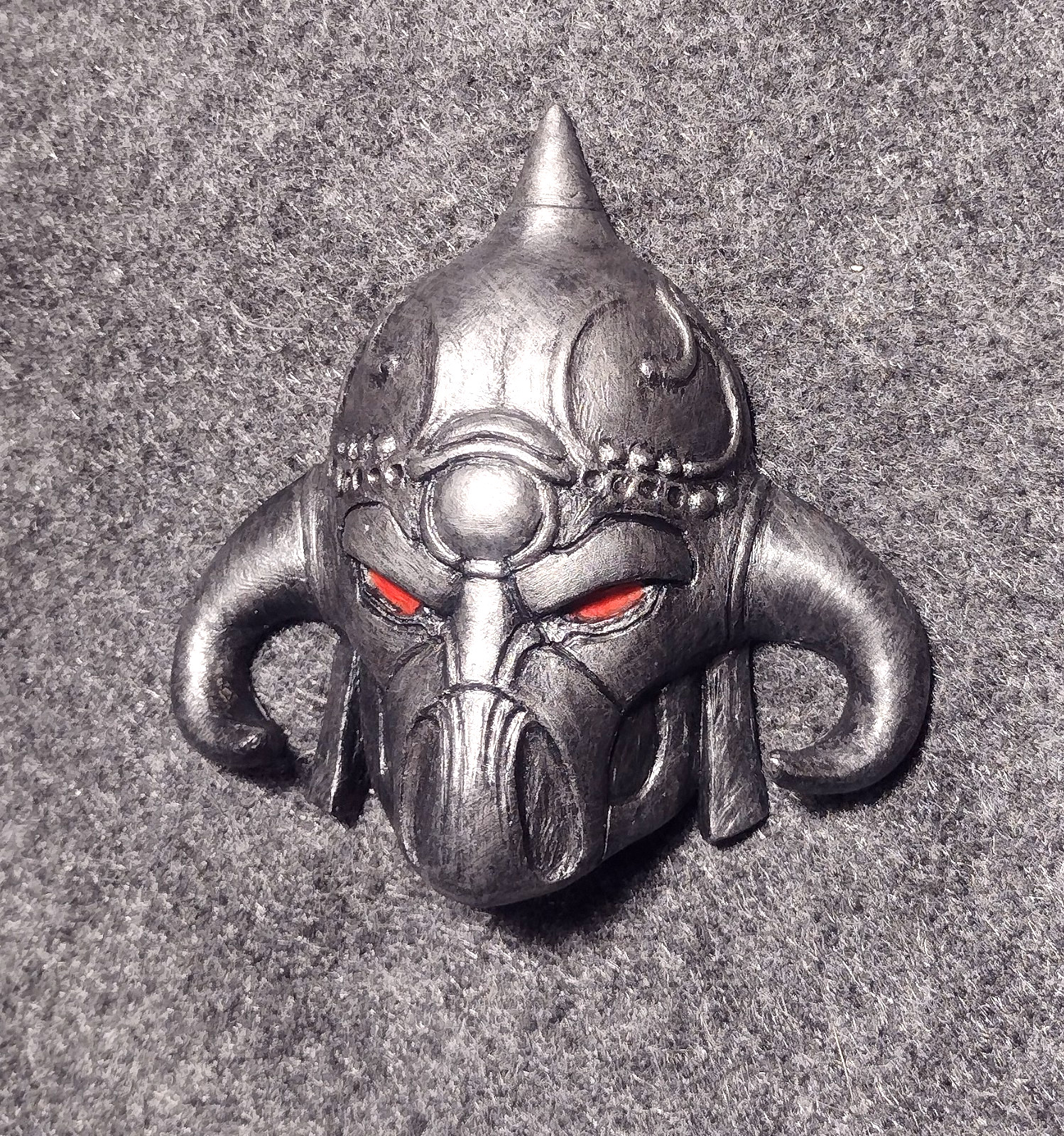 Reaper Fridge Magnet Sculpture Frazetta Style Death Dealer Statue Bust