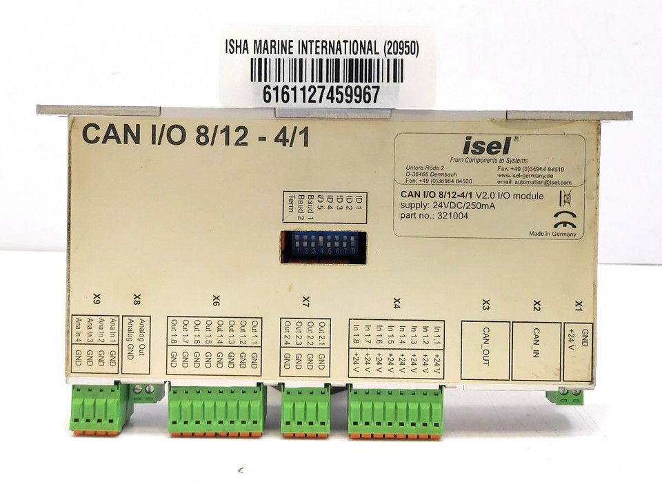 Isel CAN I/O 8/12-4/1 V2.0 Module 321004 | eBay Australia