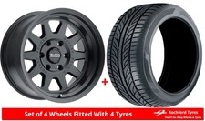 Alloy Wheels & Tyres 17" Black Rhino Stadium For Mitsubishi L200 [Mk5] 15-22