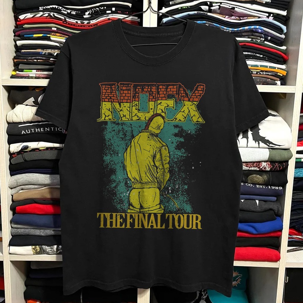 Rare Nofx Final Tour Band, Black Cotton T-shirt Sizes S to 5XL