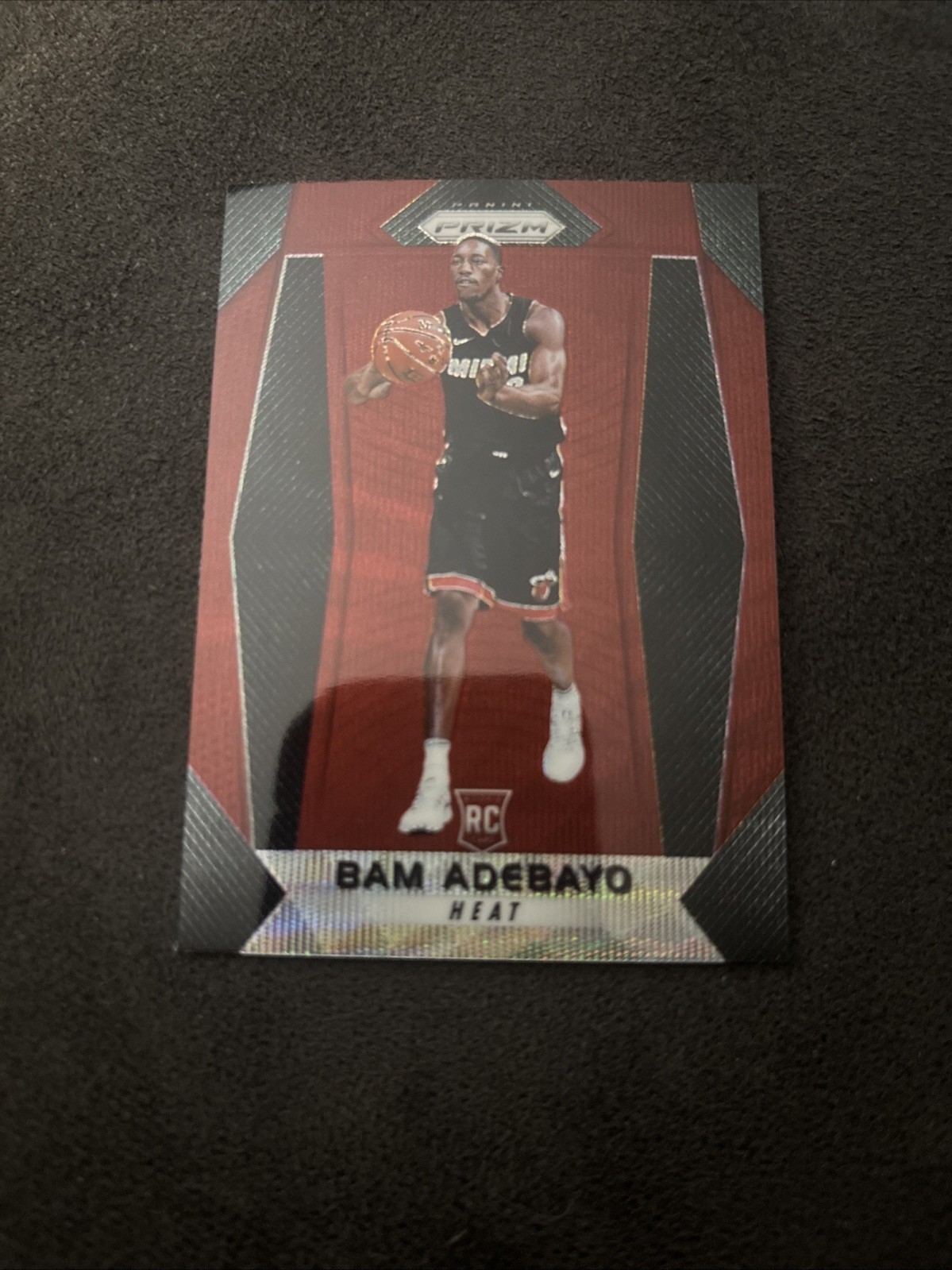 2017-18 Panini Prizm BAM ADEBAYO Red Ruby Wave RC #51 RECORD BREAKING 83PTS! SSP