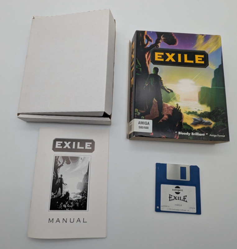 Exile - Commodore Amiga 500/600 - Audiogenic - Boxed Complete - Tested Working