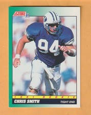 Chris Smith BYU Cougars 1991 Score #316 RC Brigham Young
