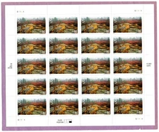 U.S. AIR MAIL PANE OF 20 SCOTT#C138b 2005 60ct ACADIA NATIONAL PARK MNH P#S1111