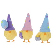 3pcs Chicken Plush: Easter Decor Mini Easter Chicken Figurine - Cute Plush Toy