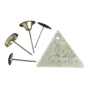 Vintage Ateco Cake Decorating (4) Flower Nails & Icing Comb