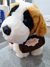 VINTAGE DAKIN ST BERNARD ROOTBEER BARRELL DOG PLUSH 6 IN 1993 GREAT CONDITION