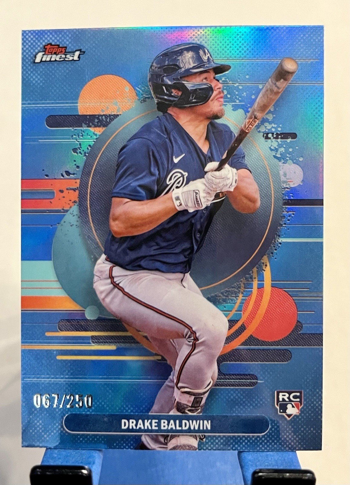 2025 TOPPS FINEST #183 DRAKE BALDWIN RC UNCOMMON SKY BLUE REFRACTOR /250🔥