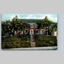 Postcard Old Spiller Garrison House Haverhill MA 1909 Architecture