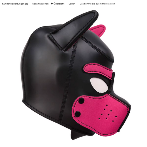 Pride CSD Puppy Maske Herren Masken Festival DOG Hund Puppys Play Hood Gaywear - Bild 7 von 10