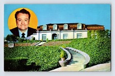Postcard California Beverly Hills CA Red Skelton Residence Mansion House 1950s