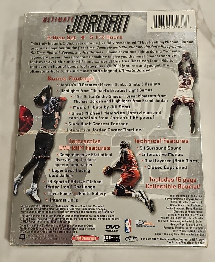 Ultimate Jordan DVD 2-Disk Set Brand -New (sealed) 5 1/2