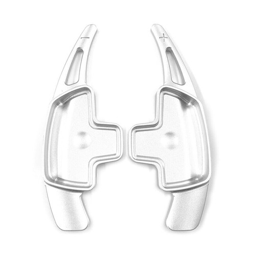 Steering Wheel Paddle Shifter Extension Fit Benz A B C E CLA CLS GLA GLC Silver - Foto 2 di 4
