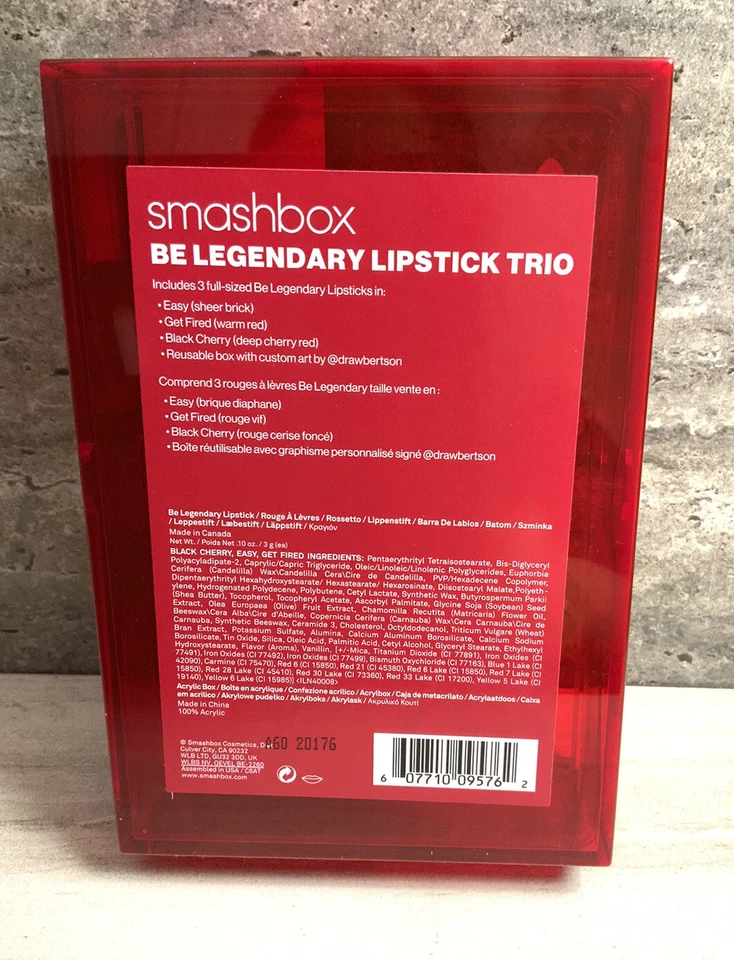Smashbox Be Legendary Lipstick Trio Set🌺3 Full Size 🌺AUTHENTIC W/RECEIPT - Image 2 of 2