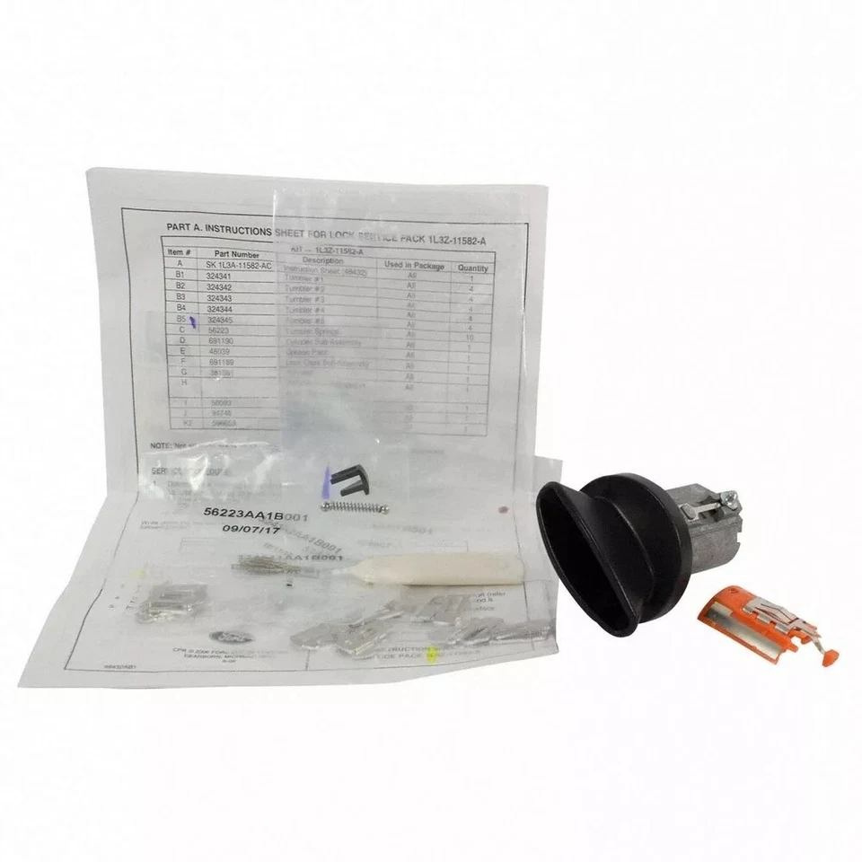 SW-6383 Motorcraft Ignition Lock Cylinder New for E150 Van E250 E350 E450 E550 - Image 3 of 4