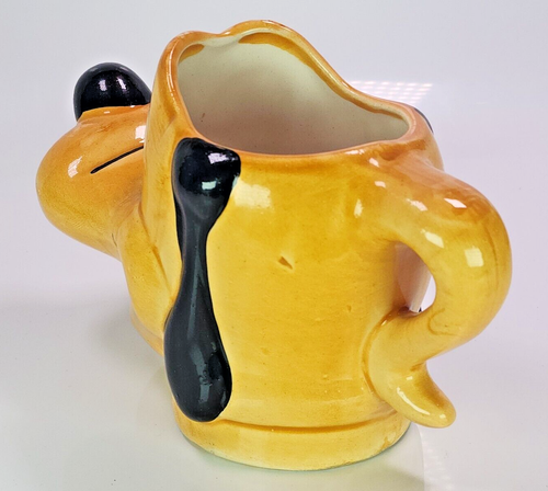Tazza Mug Pluto 3D Testa Faccia Dipinta a Mano Ceramica Cancun Messico 1997 Rara - Foto 7 di 11