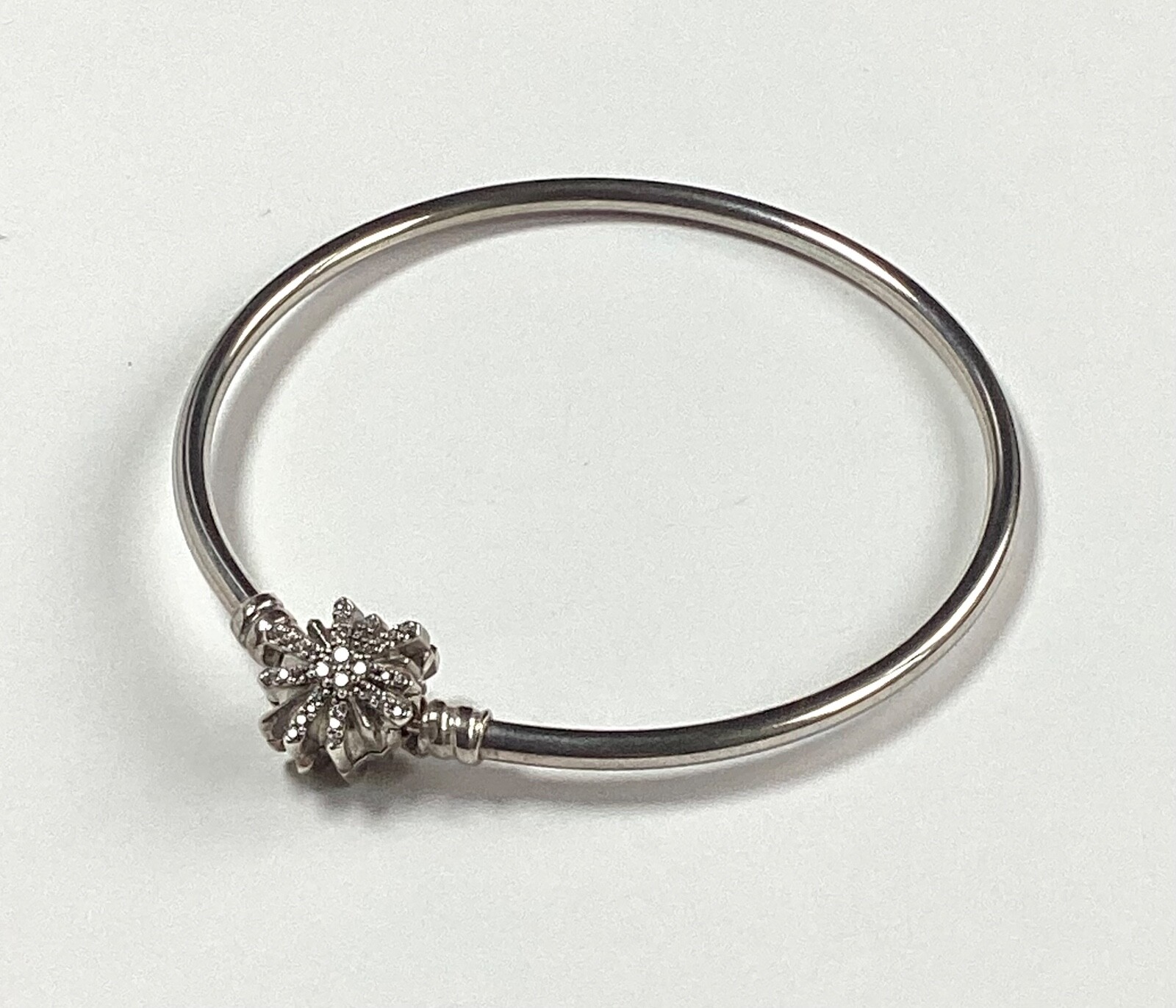 Pandora Silver Fireworks Bangle Bracelet ALE s925 VGC Ltd Edition 6cm Diameter