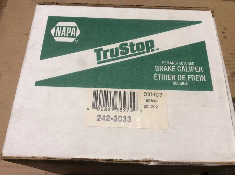 NOVA PINÇA DE FREIO A DISCO NAPA 242-3033 TruStop remanufaturada - Imagem 2 de 4