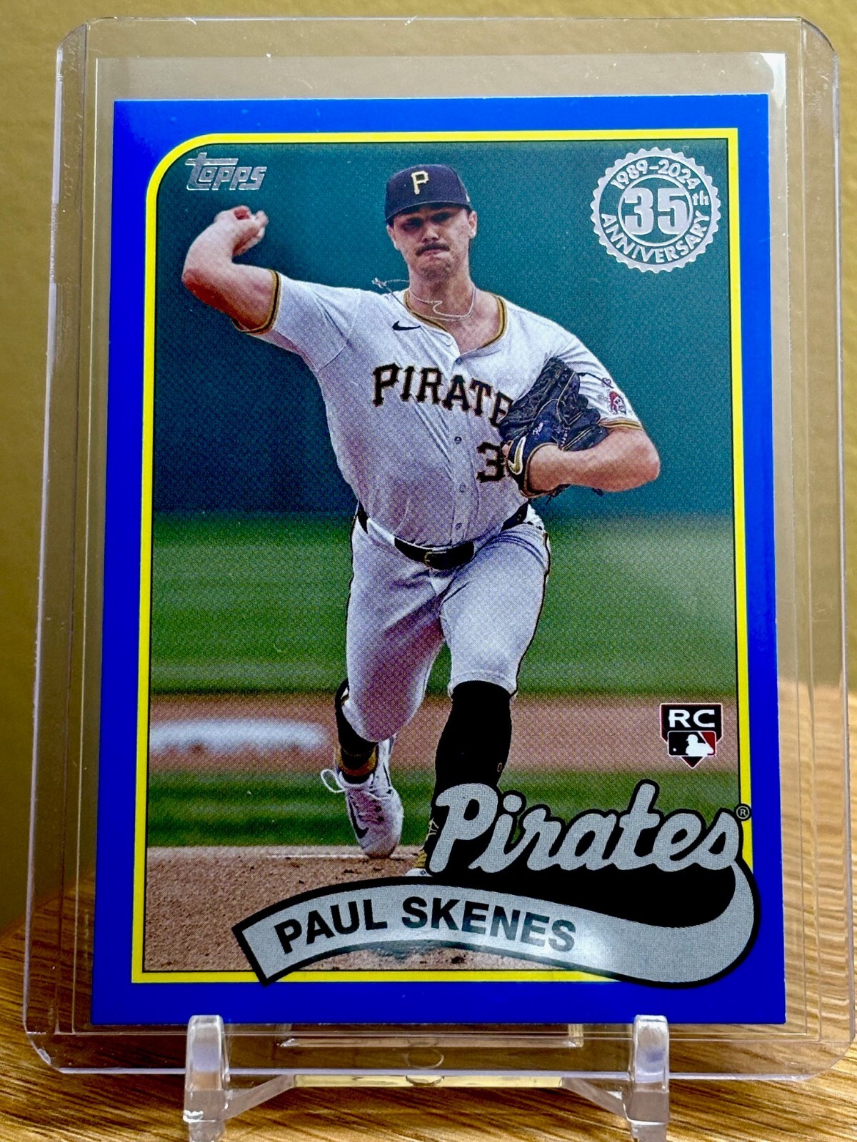 Paul Skenes 2024 Topps Update - 1989 Topps Baseball Blue #89US-46 (RC) Pirates
