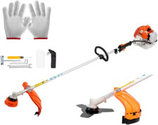 Decespugliatore a Scoppio 52Cc, Tagliasiepi Professionale 2 in 1, Con Testina Do